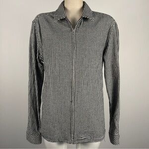 ❤️ Topman Monochrome Checkered Zipper Light Slim Jacket Size M